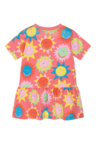 فستان يطبعات شمس للأطفال